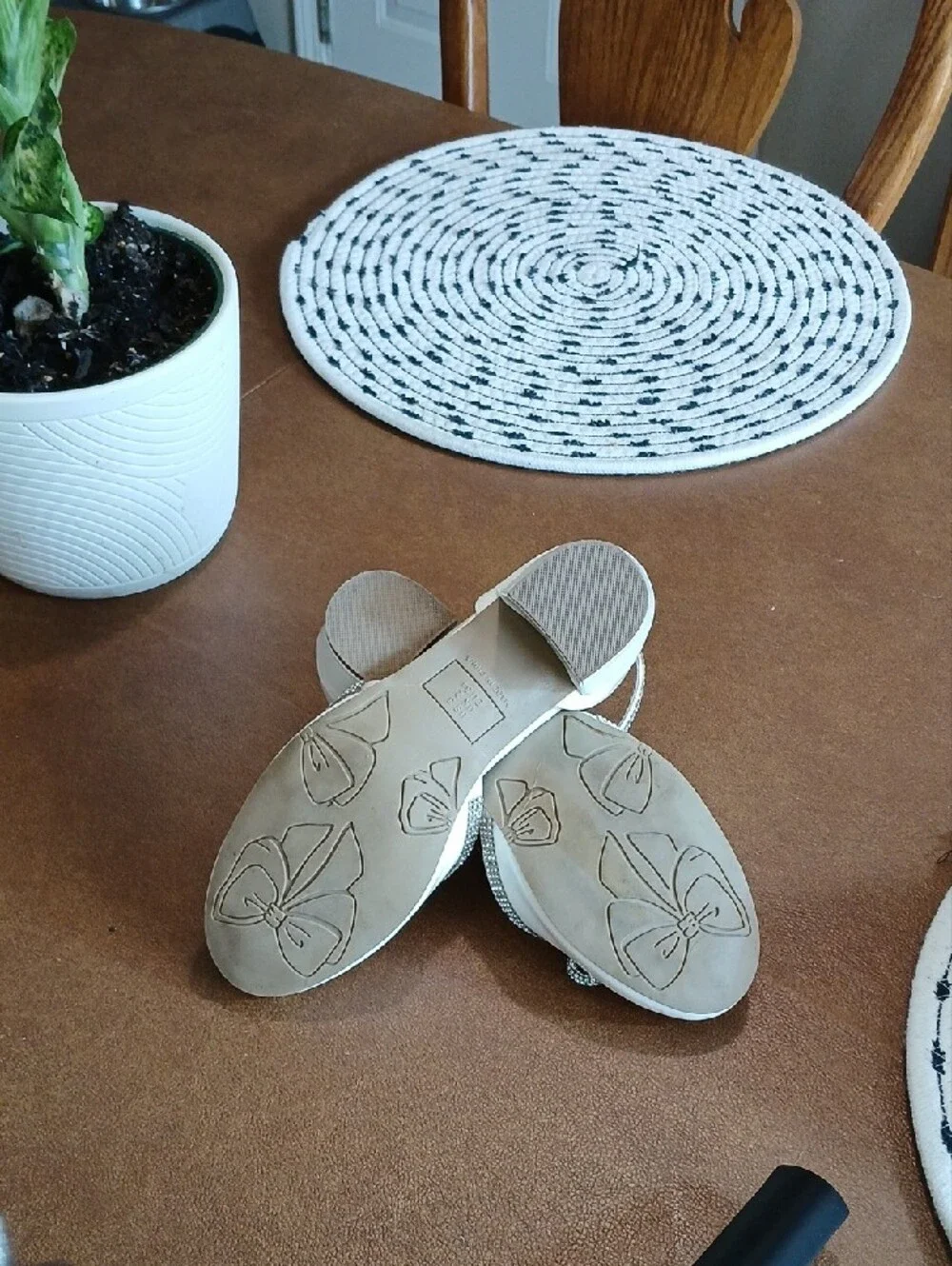 Target White Girls' Patent Dress Shoes with Rhinestone Bow